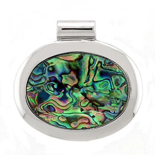 Necklaces Alamode LOAS1323 Rhodium Plated 925 Sterling Silver Pendant with Natural Conch in Rainbow color Necklaces Alamode LOAS1323 Rhodium Plated 925 Sterling Silver Pendant with Natural Conch in Rainbow color