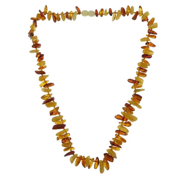 Necklaces Amber Necklace Sunny Spirit Knotted Baltic Gems Satin Crystals