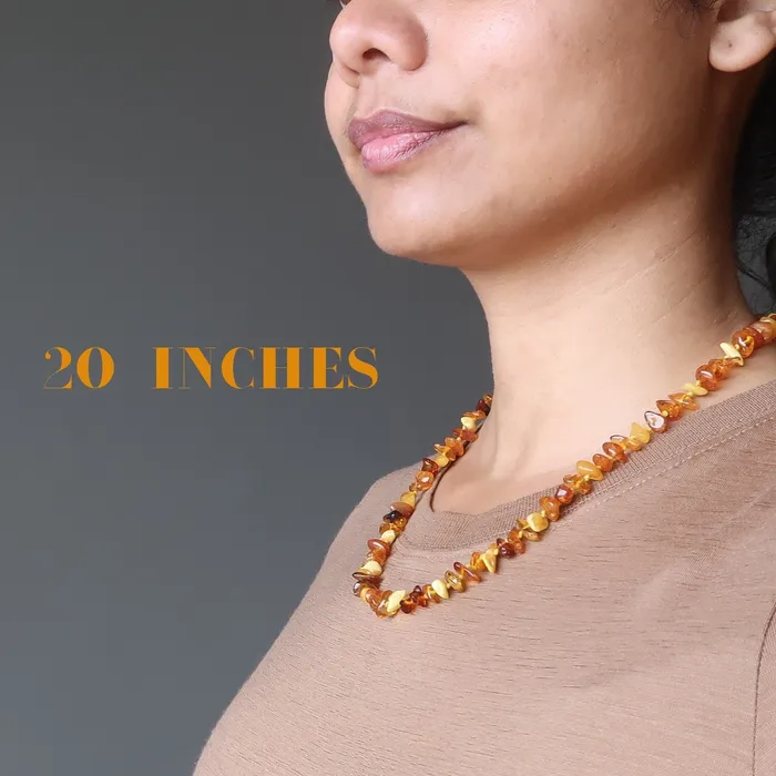 Necklaces Amber Necklace Sunny Spirit Knotted Baltic Gems Satin Crystals
