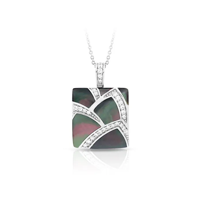 Necklaces Belle Etoile Belle Etoile Sirena Pendant Black MotherofPearl