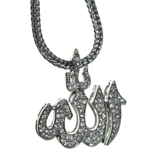 Necklaces Bling Cartel Admin Allah Symbol Iced Pendant Silver Tone Franco Chain Necklace 36 Necklaces Bling Cartel Admin Allah Symbol Iced Pendant Silver Tone Franco Chain Necklace 36