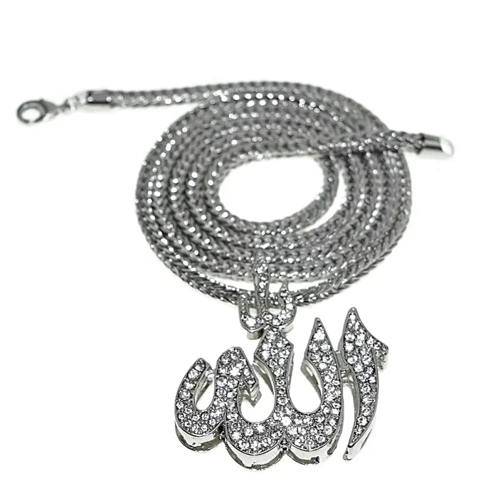 Necklaces Bling Cartel Admin Allah Symbol Iced Pendant Silver Tone Franco Chain Necklace 36 Necklaces Bling Cartel Admin Allah Symbol Iced Pendant Silver Tone Franco Chain Necklace 36