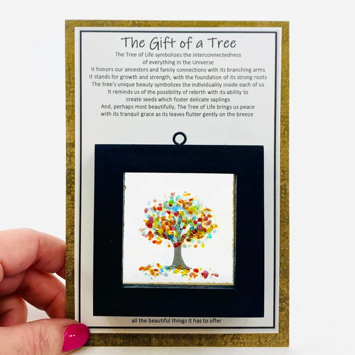 Necklaces Fused Glass Tree of Life Shadow Box 158 Glimmer Glass Gifts