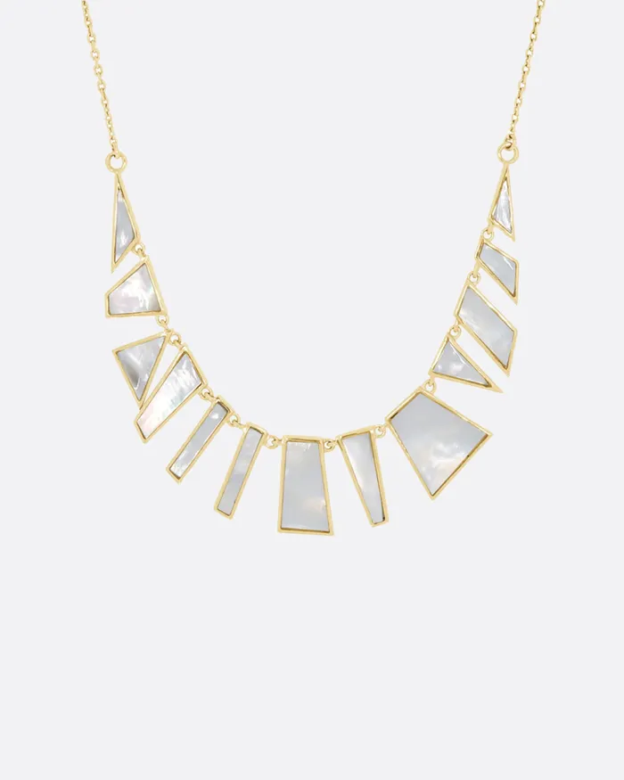 Necklaces METIER BY TOMFOOLERY Mother of Pearl Tesserae Necklace