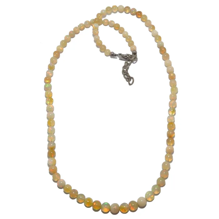 Necklaces Satin Crystals Opal Necklace Mawu Sun Yellow Ethiopian Fire Gems