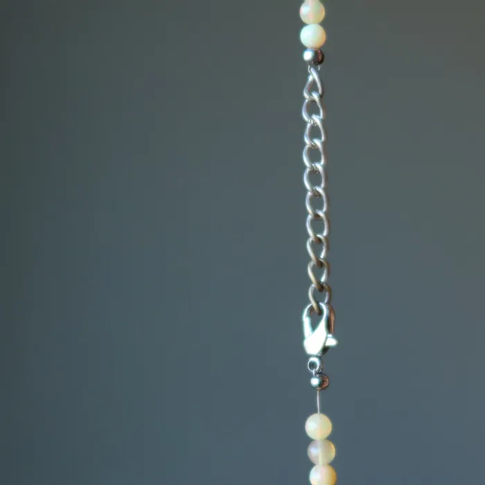Necklaces Satin Crystals Opal Necklace Mawu Sun Yellow Ethiopian Fire Gems