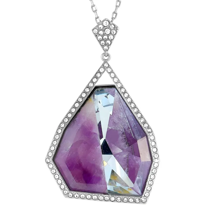 Necklaces Swarovski Swarovski Womens Necklace Purple Amethyst Gemstone and Crystals Pendant 5092185 Necklaces Swarovski Swarovski Womens Necklace Purple Amethyst Gemstone and Crystals Pendant 5092185