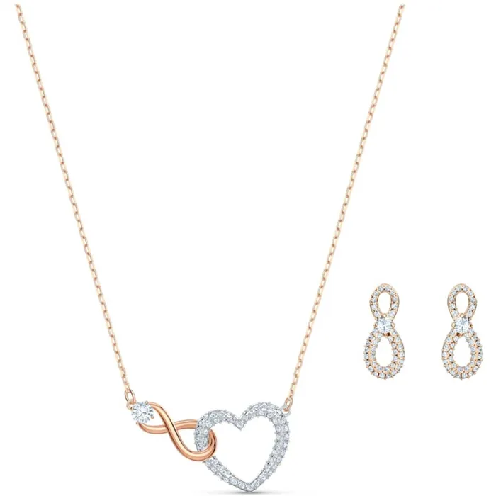 Necklaces Swarovski Swarovski Womens Necklace Set Swarovski Infinity Heart Rose Gold 5521040 Necklaces Swarovski Swarovski Womens Necklace Set Swarovski Infinity Heart Rose Gold 5521040