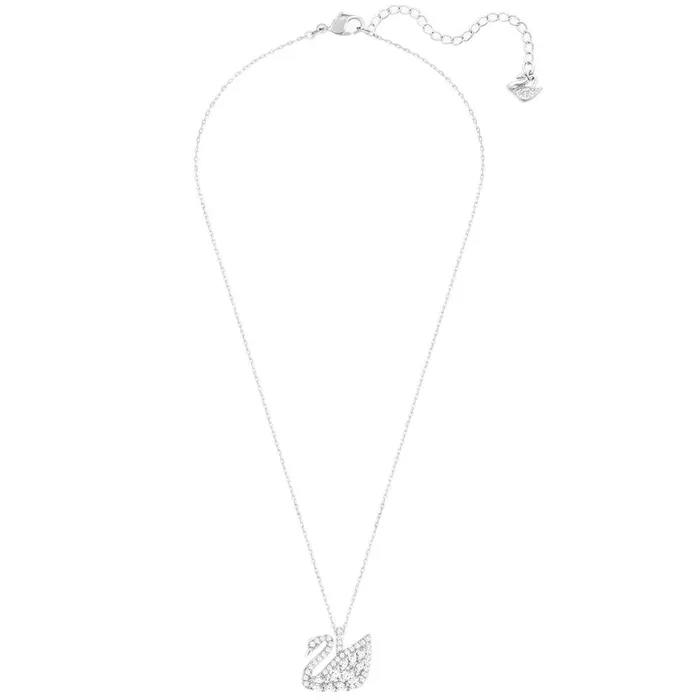 Necklaces Swarovski Swarovski Womens Pendant Necklace Swan Lake White Crystal Rhodium Plated 5259152 Necklaces Swarovski Swarovski Womens Pendant Necklace Swan Lake White Crystal Rhodium Plated 5259152