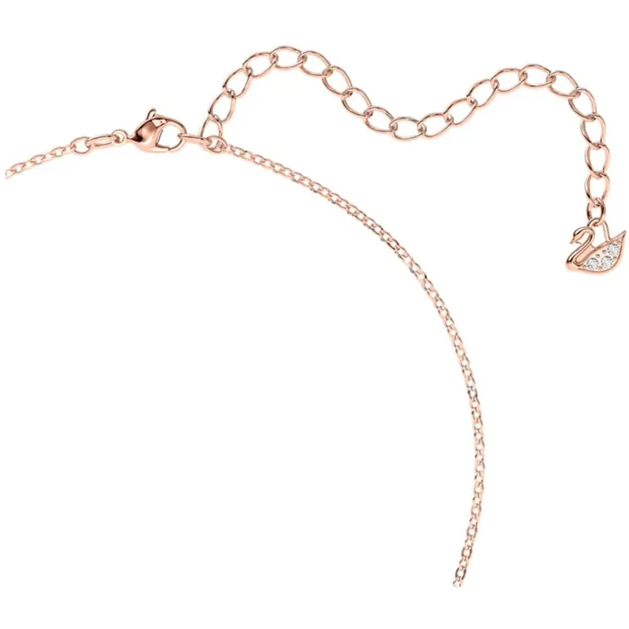 Necklaces Swarovski Swarovski Womens Pendant with Chain Iconic Swan Black and Rose Gold 5204134 Necklaces Swarovski Swarovski Womens Pendant with Chain Iconic Swan Black and Rose Gold 5204134