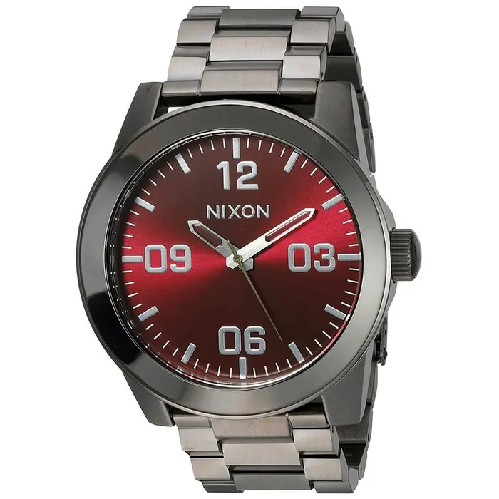 Nixon Bracelets Nixon Mens Quartz Watch Corporal SS Red Dial Stainless Steel Bracelet A3462073 Nixon Bracelets Nixon Mens Quartz Watch Corporal SS Red Dial Stainless Steel Bracelet A3462073