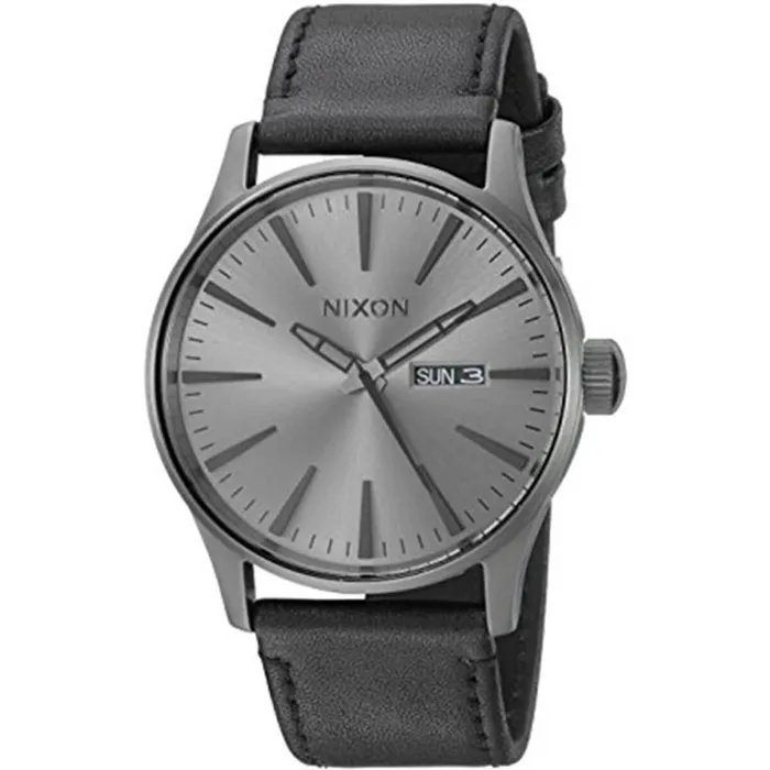Nixon Bracelets Nixon Mens Quartz Watch Sentry Leather Gunmetal Dial Bracelet A1051531 Nixon Bracelets Nixon Mens Quartz Watch Sentry Leather Gunmetal Dial Bracelet A1051531