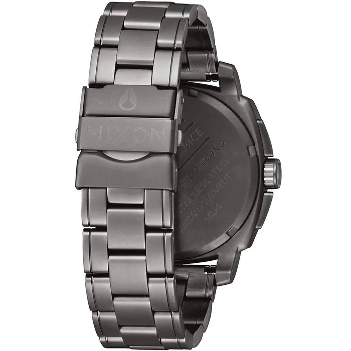 Nixon Mens Chronograph Watch Charger Gunmetal Stainless Steel Bracelet A1071632 NIXON Bracelets Nixon Mens Chronograph Watch Charger Gunmetal Stainless Steel Bracelet A1071632 NIXON Bracelets