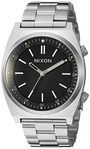 Nixon Nixon Mens Bracelet Watch Brigade Black Rotating Dial Silver Tone A11762474 Bracelets Nixon Nixon Mens Bracelet Watch Brigade Black Rotating Dial Silver Tone A11762474 Bracelets