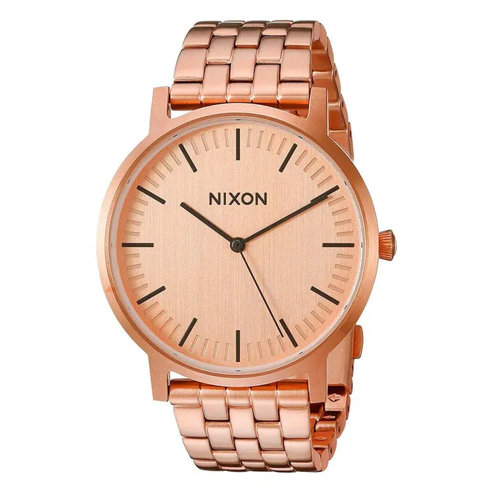 Nixon Unisex Quartz Watch Porter Rose Gold Tone Dial Steel Bracelet A1057897 Nixon Bracelets Nixon Unisex Quartz Watch Porter Rose Gold Tone Dial Steel Bracelet A1057897 Nixon Bracelets