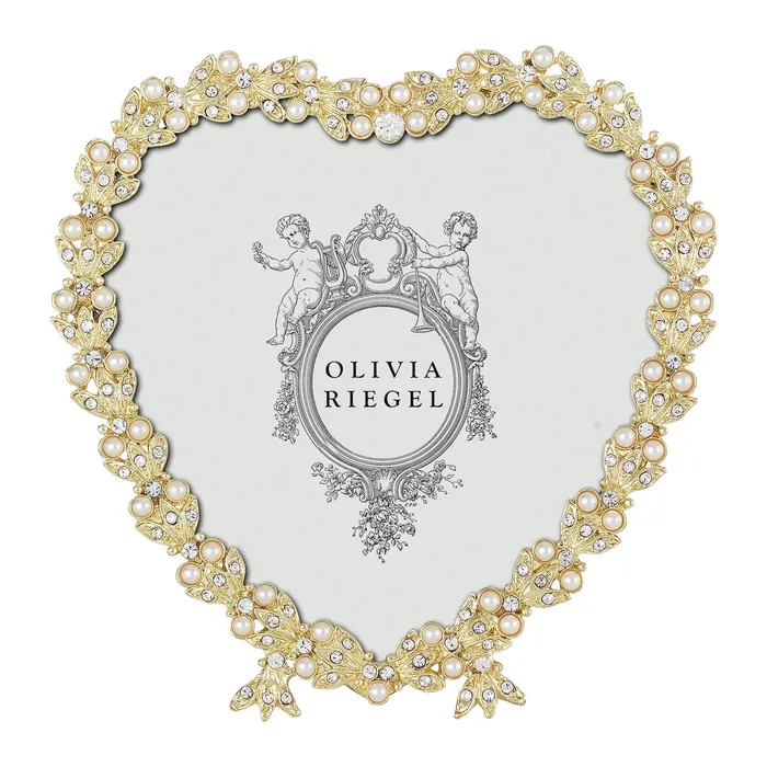 Olivia Riegel Gold Contessa Heart 35 Frame Olivia Riegel Necklaces