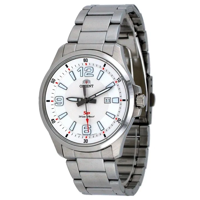 Orient Orient UNE1006W Mens SP White Dial Stainless Steel Bracelet Watch Bracelets Orient Orient UNE1006W Mens SP White Dial Stainless Steel Bracelet Watch Bracelets