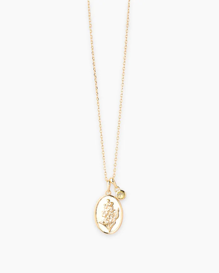 Penny Pairs Necklaces Birth Flower Gold Necklace Penny Pairs Necklaces Birth Flower Gold Necklace