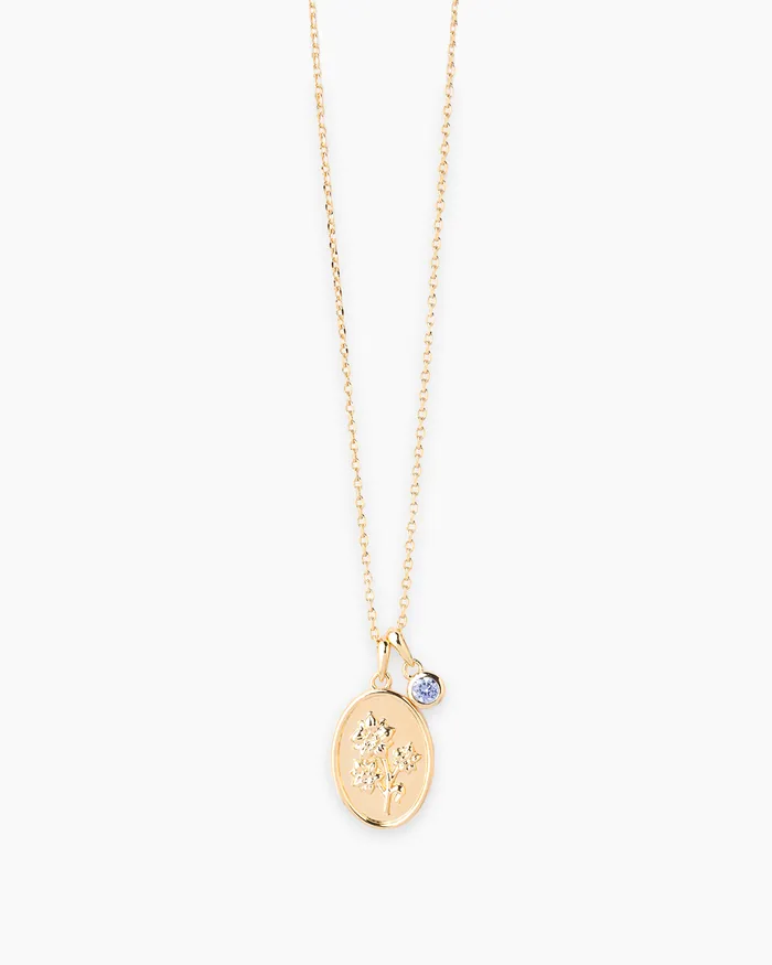 Penny Pairs Necklaces Birth Flower Gold Necklace Penny Pairs Necklaces Birth Flower Gold Necklace
