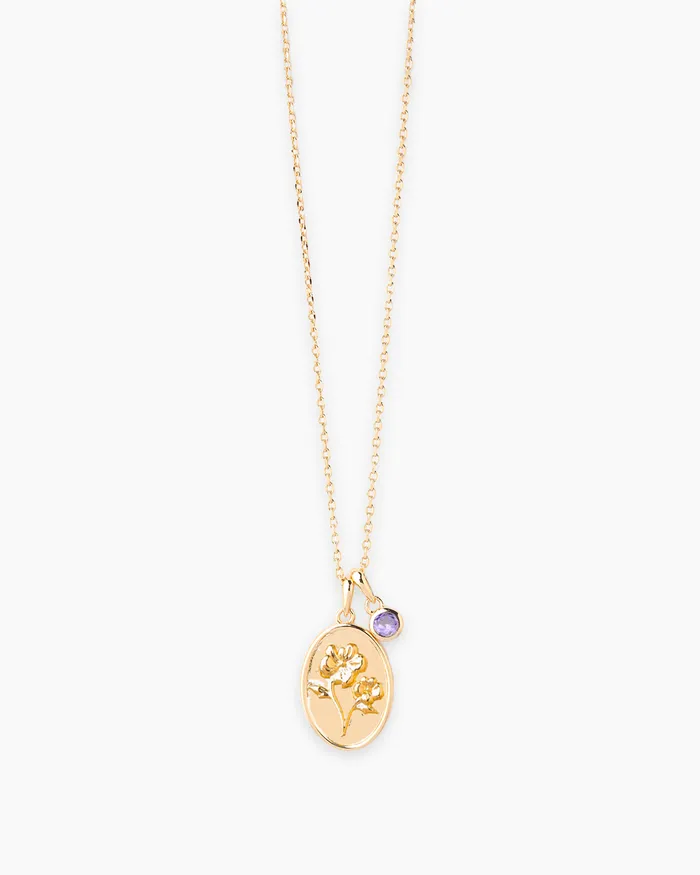 Penny Pairs Necklaces Birth Flower Gold Necklace Penny Pairs Necklaces Birth Flower Gold Necklace