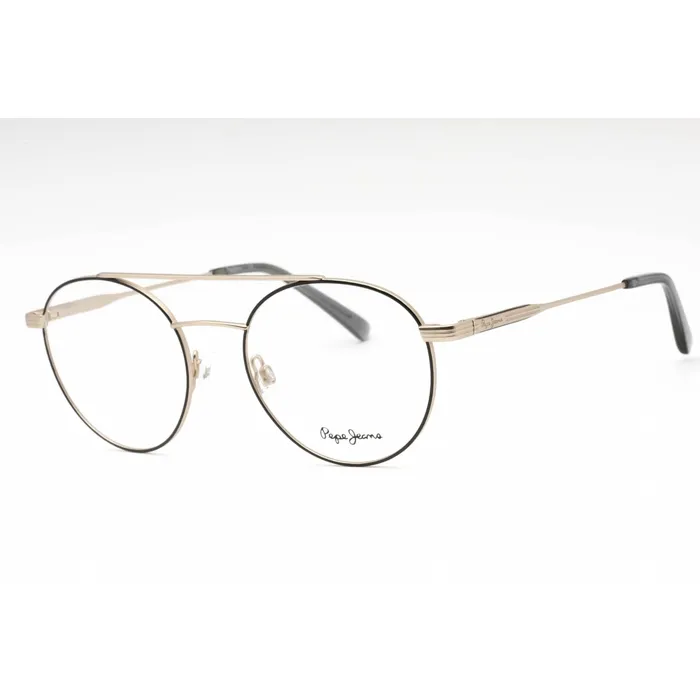 Pepe Jeans Mens Eyeglasses Matte Light GoldBlack Metal Round Frame PJ1412 407 Pepe Jeans Rings Pepe Jeans Mens Eyeglasses Matte Light GoldBlack Metal Round Frame PJ1412 407 Pepe Jeans Rings
