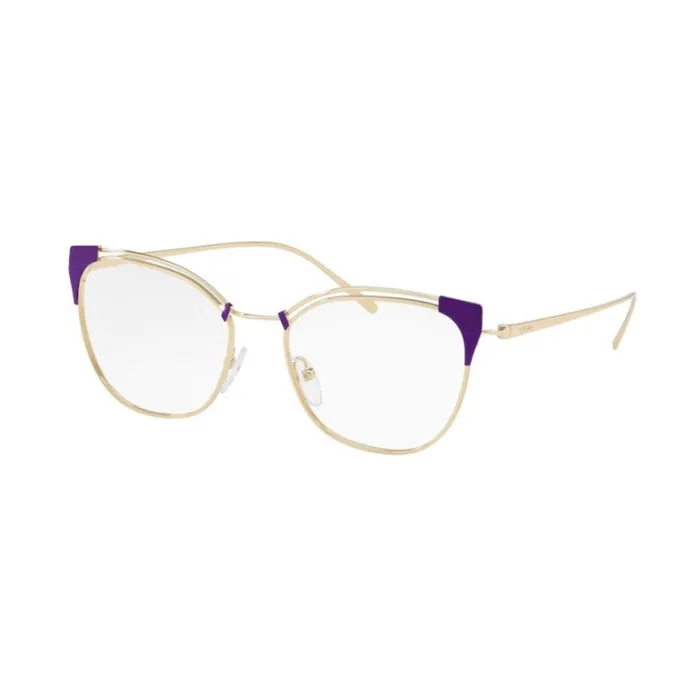Prada Earrings Prada Womens Eyeglasses Violet and Pale Gold Cat Eye Frame PRADA 0PR 62UV YC01O1 Prada Earrings Prada Womens Eyeglasses Violet and Pale Gold Cat Eye Frame PRADA 0PR 62UV YC01O1