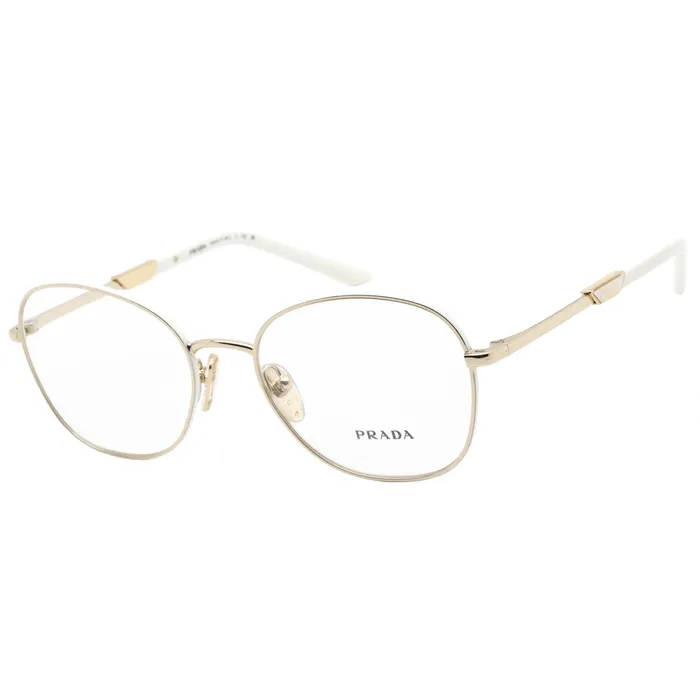 Prada PreStyled Sets Prada Womens Eyeglasses Pale GoldTalco Frame Clear Demo Lens 0PR 64YV 09U1O1 Prada PreStyled Sets Prada Womens Eyeglasses Pale GoldTalco Frame Clear Demo Lens 0PR 64YV 09U1O1