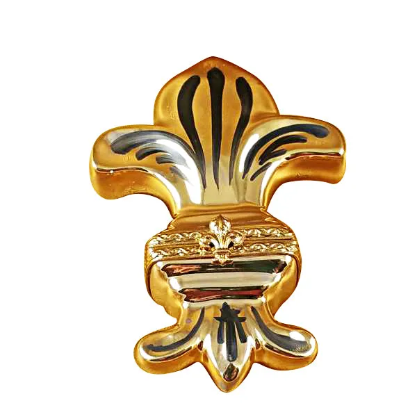 PreStyled Sets Rochard Limoges Rochard Fleur de Lys Gold Limoges Box