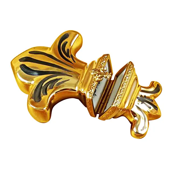 PreStyled Sets Rochard Limoges Rochard Fleur de Lys Gold Limoges Box