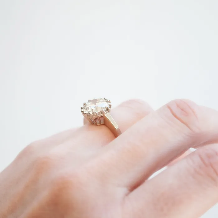 Prong Set Diamond Ring Lauren Wolf Jewelry Rings