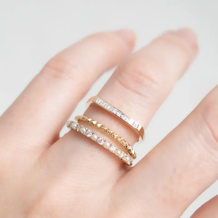 Pyramid Stacking Ring KIMA Fine Jewelry Rings