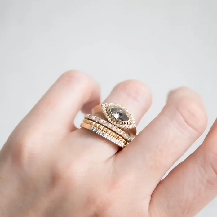 Pyramid Stacking Ring KIMA Fine Jewelry Rings