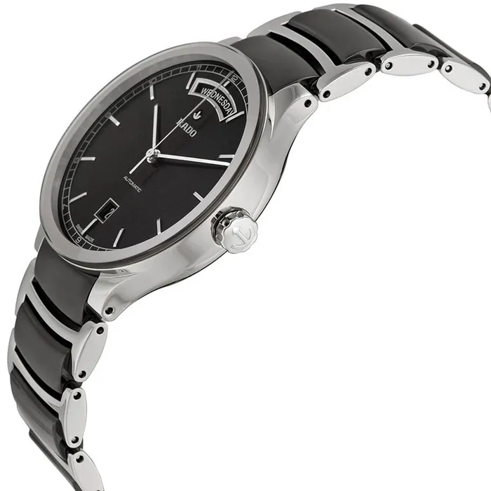 RADO Bracelets Rado Mens Automatic Watch Centrix Black Dial Two Tone Bracelet R30156152 RADO Bracelets Rado Mens Automatic Watch Centrix Black Dial Two Tone Bracelet R30156152