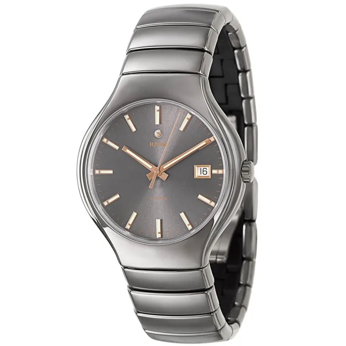 Rado Mens Automatic Watch True Dark Grey Dial Bracelet R27351102 Rado Bracelets Rado Mens Automatic Watch True Dark Grey Dial Bracelet R27351102 Rado Bracelets
