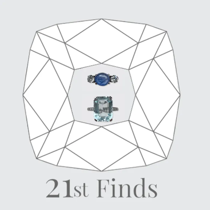 Rings 21stfinds Reserved for A payment 35 Cabochon Sapphire Ring Aquamarine Ring by Mauboussin Copy