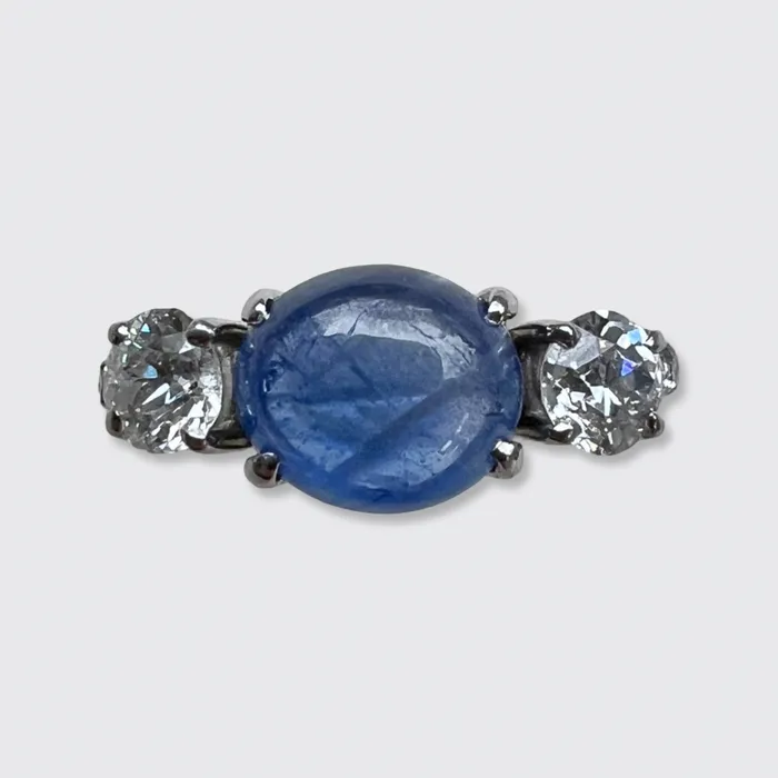 Rings 21stfinds Reserved for A payment 35 Cabochon Sapphire Ring Aquamarine Ring by Mauboussin Copy