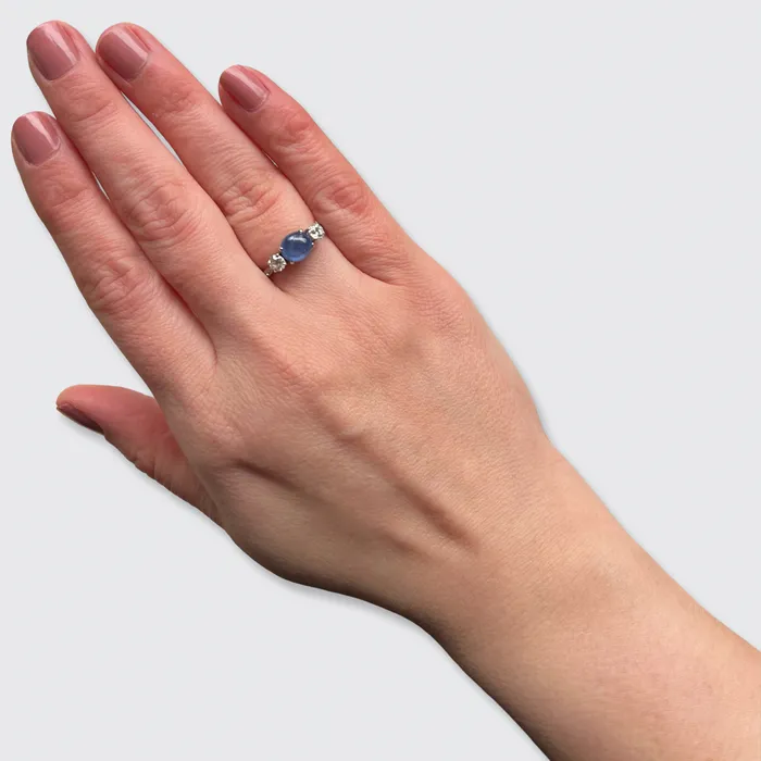 Rings 21stfinds Reserved for A payment 35 Cabochon Sapphire Ring Aquamarine Ring by Mauboussin Copy