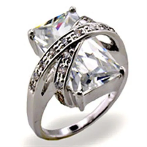 Rings 32103 HighPolished 925 Sterling Silver Ring with AAA Grade CZ in Clear Alamode Rings 32103 HighPolished 925 Sterling Silver Ring with AAA Grade CZ in Clear Alamode