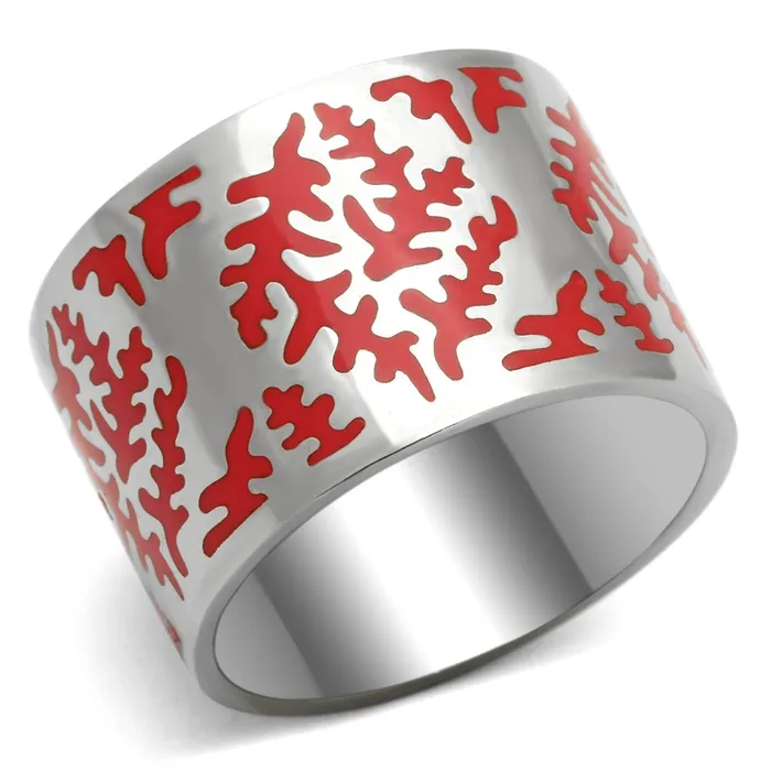 Rings Alamode TK821 High polished no plating Stainless Steel Ring with Epoxy in Siam Rings Alamode TK821 High polished no plating Stainless Steel Ring with Epoxy in Siam