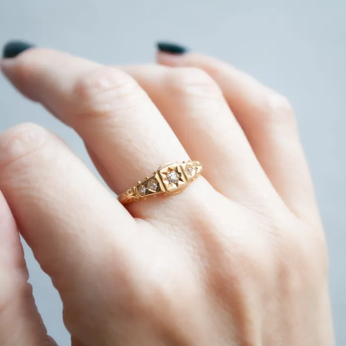 Rings Antique Vintage Jewelry Symphony Diamond Star Ring