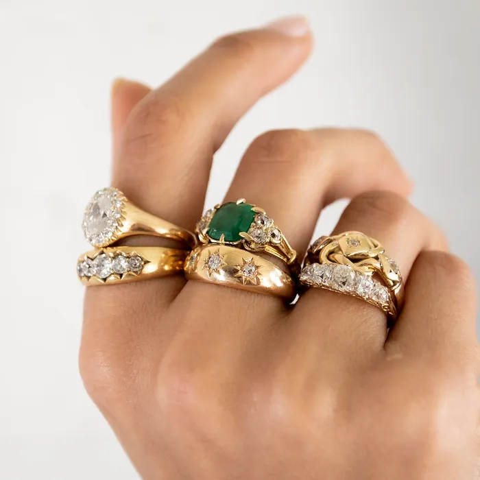 Rings Antique Vintage Jewelry Victorian Diamond Star Ring