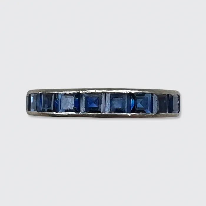 Rings Art Deco Style Sapphire Eternity Ring 21stfinds Rings Art Deco Style Sapphire Eternity Ring 21stfinds