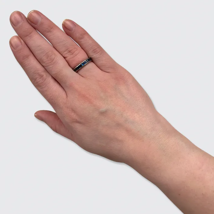 Rings Art Deco Style Sapphire Eternity Ring 21stfinds Rings Art Deco Style Sapphire Eternity Ring 21stfinds