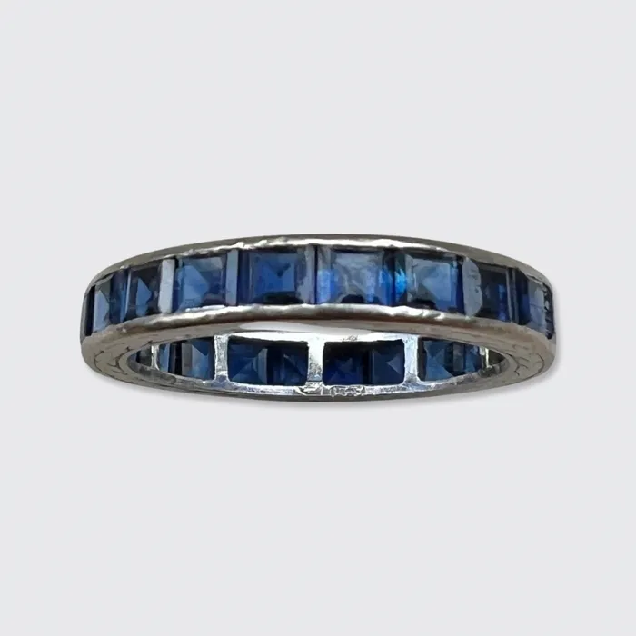 Rings Art Deco Style Sapphire Eternity Ring 21stfinds Rings Art Deco Style Sapphire Eternity Ring 21stfinds
