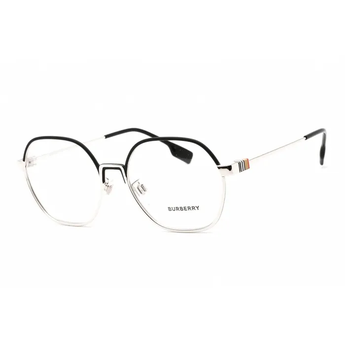 Rings Burberry Mens Eyeglasses Full Rim Hexagon BlackSilver Metal Frame 0BE1379D 1005 BURBERRY Rings Burberry Mens Eyeglasses Full Rim Hexagon BlackSilver Metal Frame 0BE1379D 1005 BURBERRY