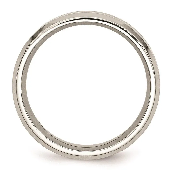 Rings Chisel Stainless Steel Polished Black Wood Inlay Enameled 800mm Ring Rings Chisel Stainless Steel Polished Black Wood Inlay Enameled 800mm Ring