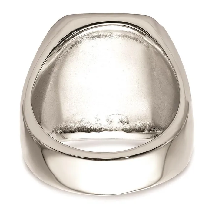 Rings Chisel Stainless Steel w14k Accent Polished Praying Hands Ring Rings Chisel Stainless Steel w14k Accent Polished Praying Hands Ring