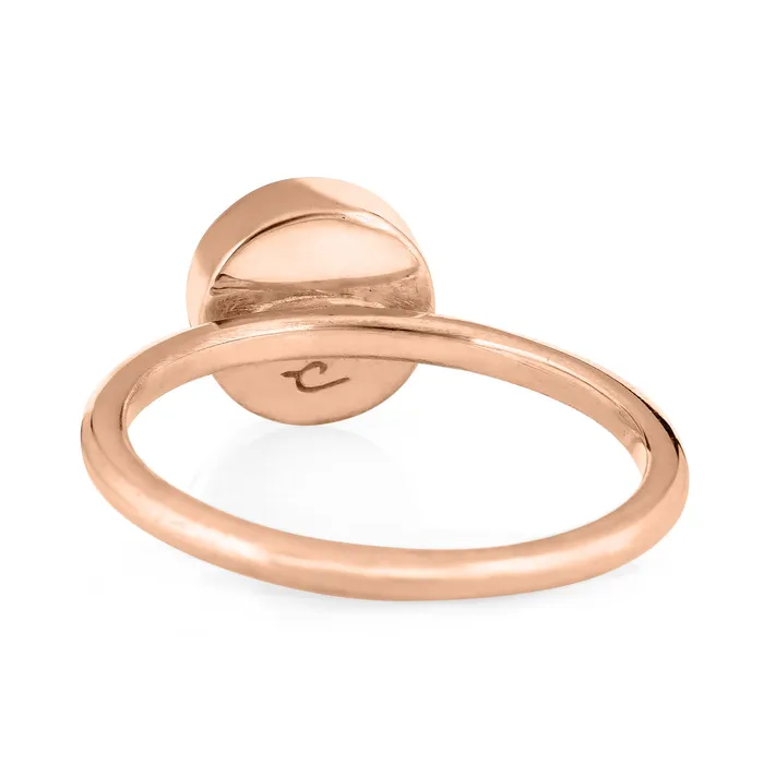 Rings closebymejewelry 8mm Circle Stacking Cremation Ring in 14K Rose Gold