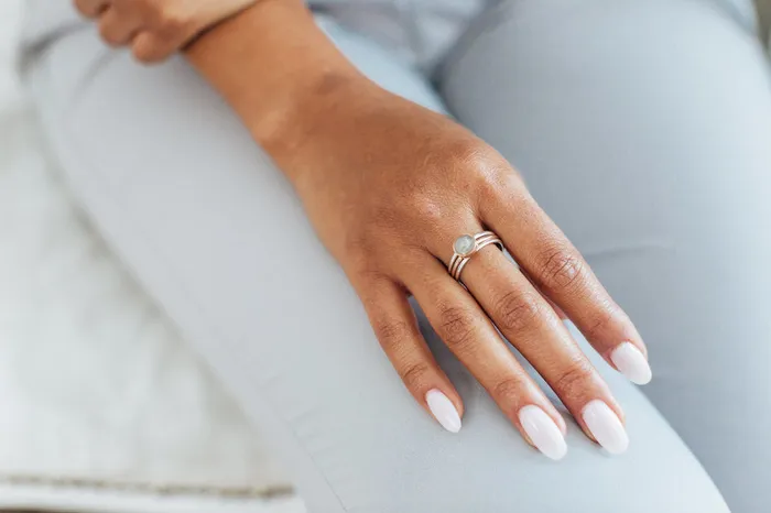 Rings closebymejewelry 8mm Circle Stacking Cremation Ring in 14K Rose Gold