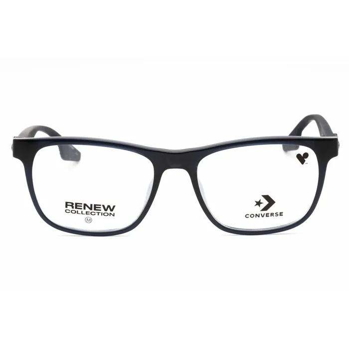 Rings Converse Converse Mens Eyeglasses Crystal Converse Navy Rectangular Frame CV5077 412